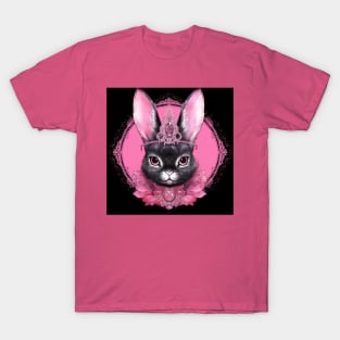 Black  Rabbit With Gems T-Shirt